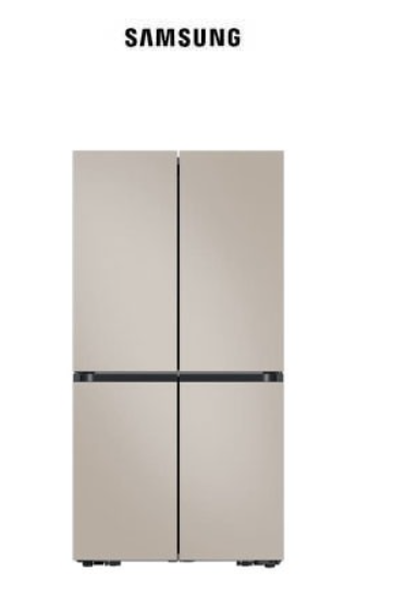 삼성전자 BESPOKE AI 냉장고 4도어 에센셜 베이지 RM70F90R2GD