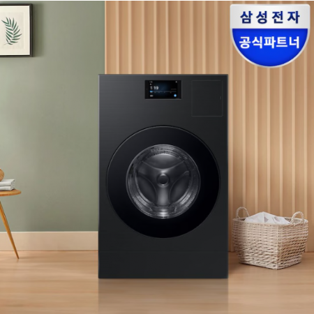 삼성전자 비스포크 AI 콤보 WD90F25CHB 세탁25kg+ 건조18kg 블랙캐비어