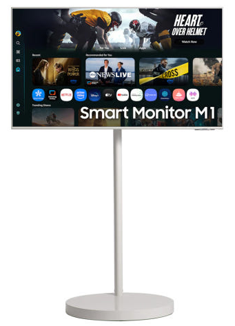 삼성전자 무빙스타일 43인치 스마트모니터 + 스탠드(화이트) LS43FM1E3U-1WB