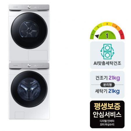삼성전자 세탁건조기 WF21DG6650BW+DV21DG8600BW (WF21DG6650BW2T)