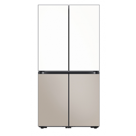 삼성전자 4도어 냉장고 Bespoke(fixed) 프리스탠딩 모노 일반형 884L RM70F90Q2ZG 에센셜화이트 베이지